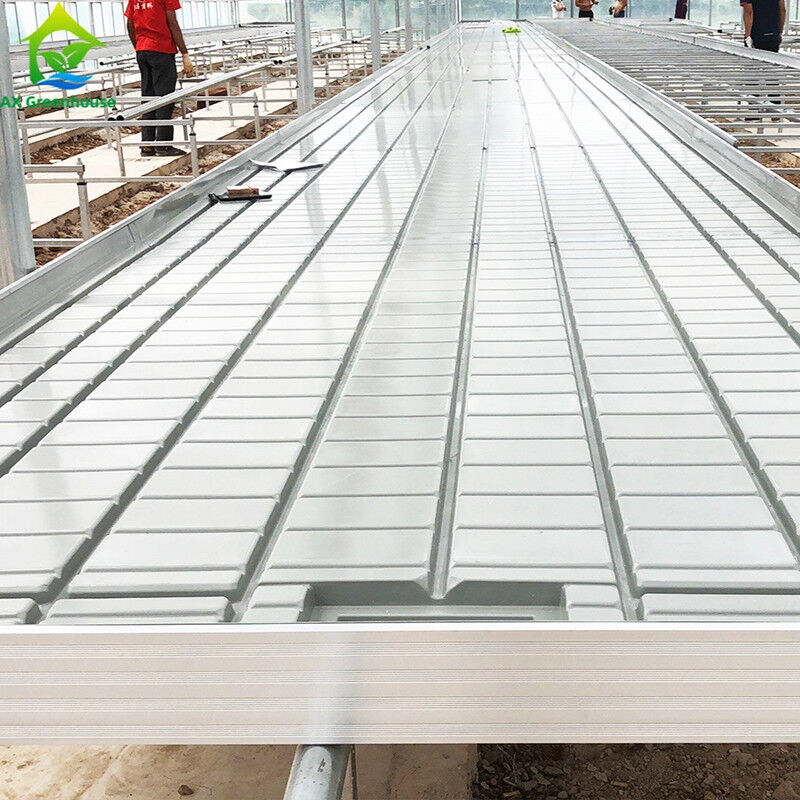Ebb Flow Custom Double Layers Flood Grow Table Seedbed Bench Rolling Bench قابل جابجایی و مناسب برای گل ها