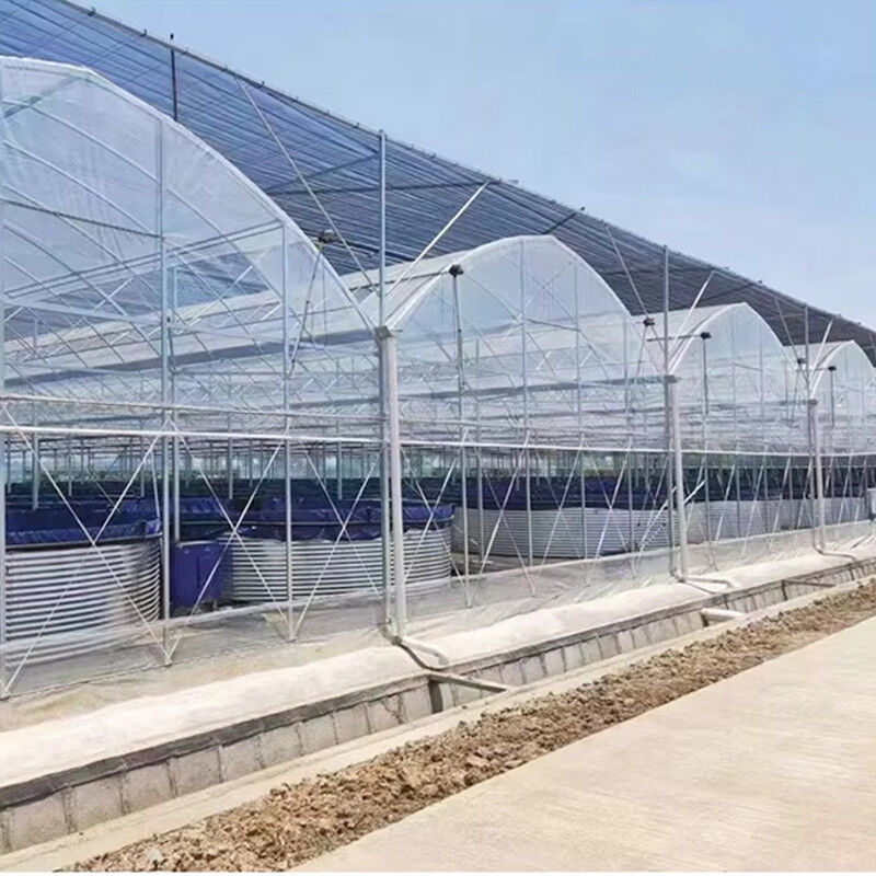 گلخانه های بلندمدت چند منظره ای استیل سنگین مقاوم در برابر باد و برف مزارع تجاری مزارع زراعت